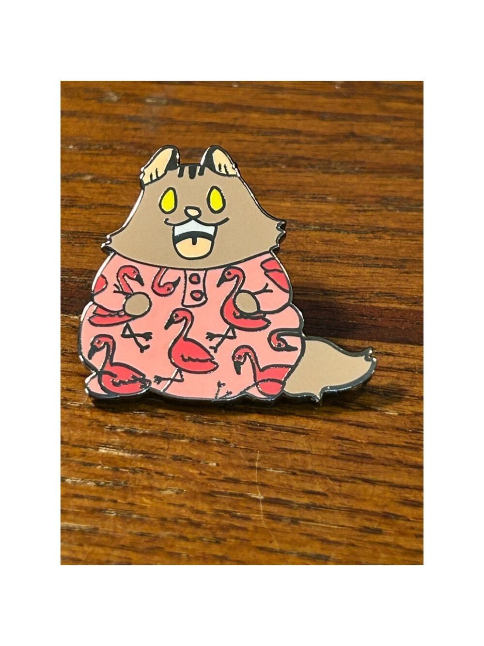 Breaking Cats 
Tommy PJ
Unisex Pin Pink Brown